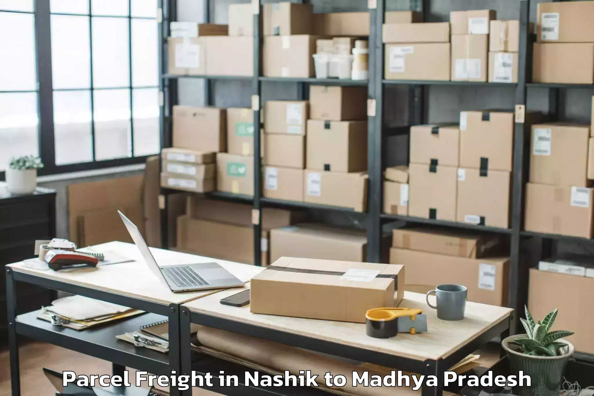 Top Nashik to Aron Parcel Freight Available